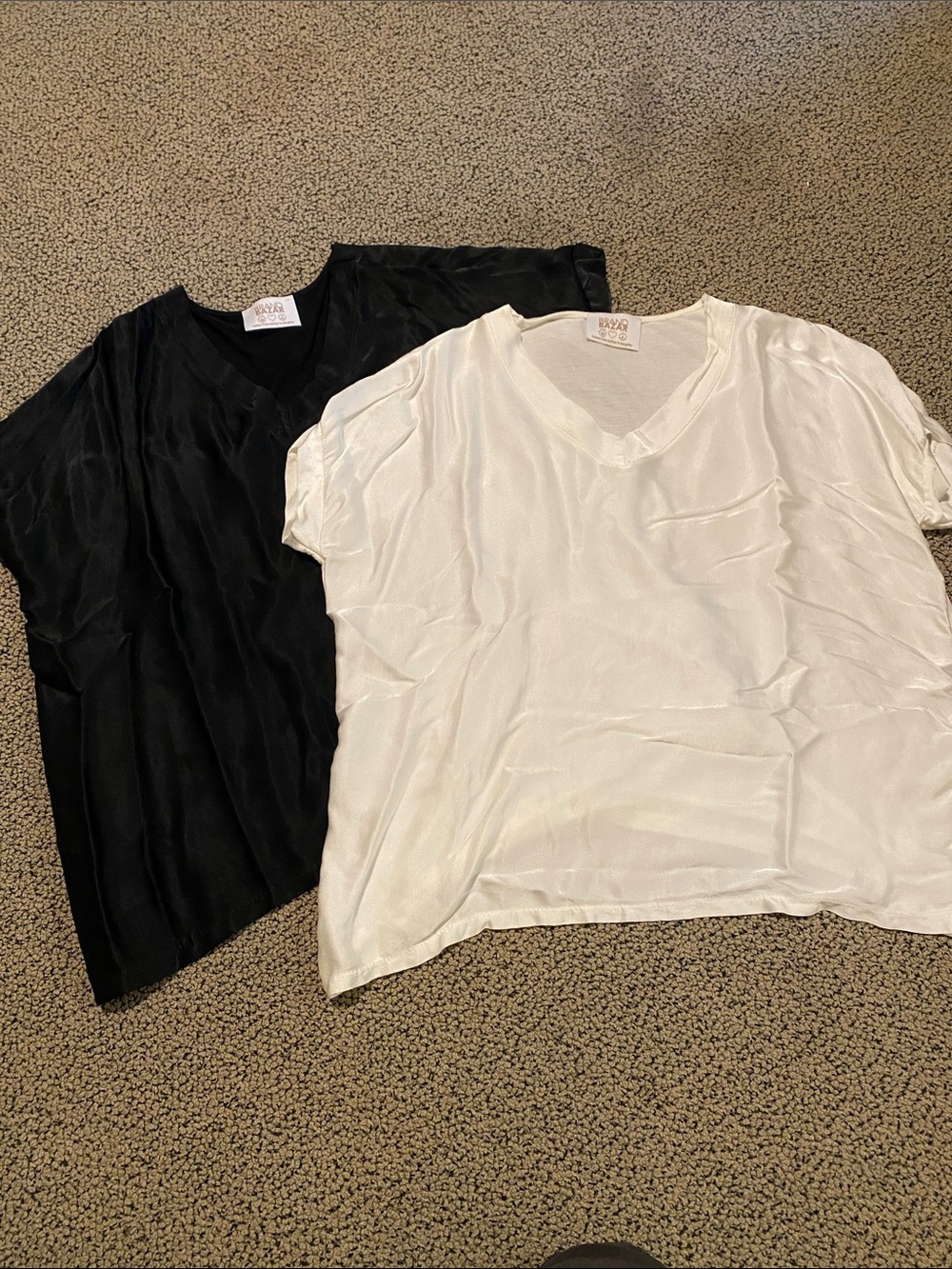 Brand Bazar Short Sleeve Tee - Black and White